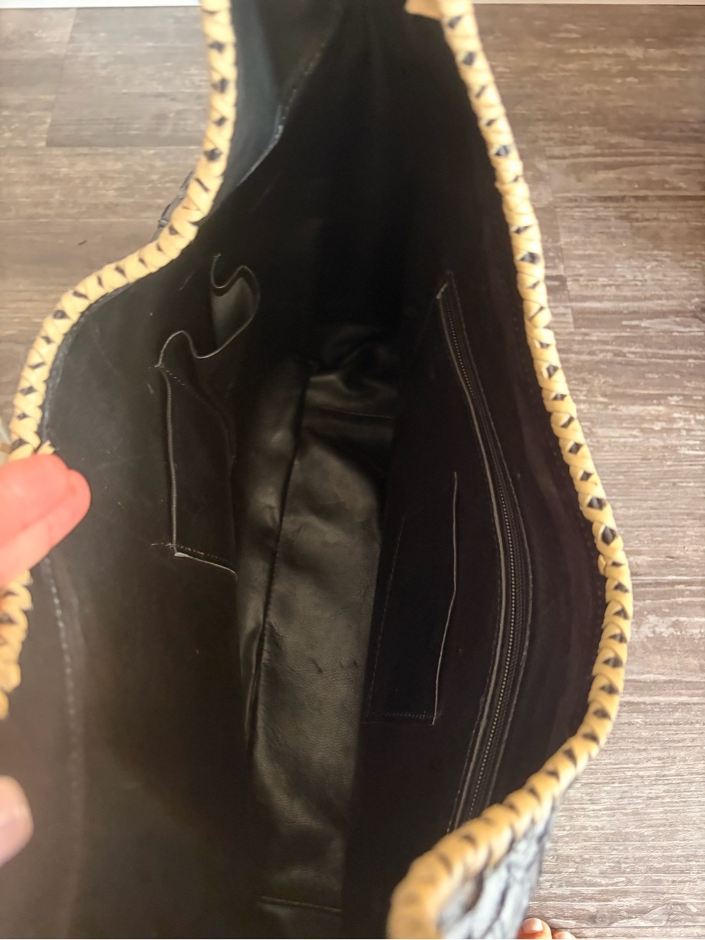 Large Handmade Python skin Hobo Bag - Picture 7 of 15